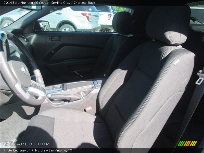 Sterling Gray / Charcoal Black 2014 Ford Mustang V6 Coupe