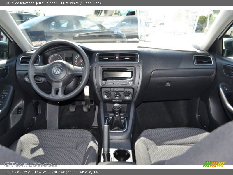 Pure White / Titan Black 2014 Volkswagen Jetta S Sedan