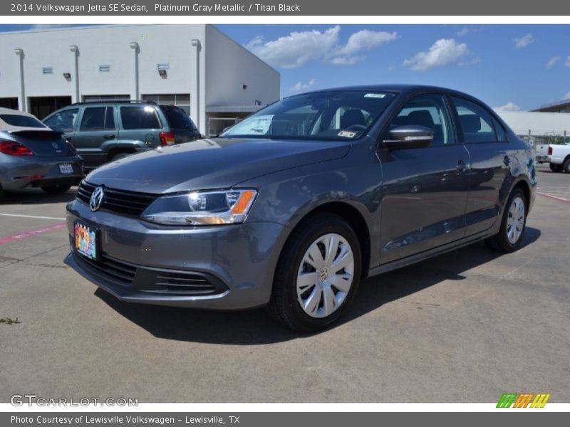 Platinum Gray Metallic / Titan Black 2014 Volkswagen Jetta SE Sedan