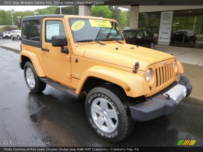 Dozer Yellow / Black/Dark Saddle 2012 Jeep Wrangler Sahara 4x4
