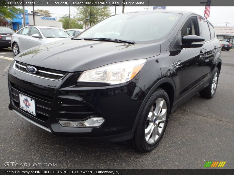 Tuxedo Black Metallic / Medium Light Stone 2013 Ford Escape SEL 1.6L EcoBoost