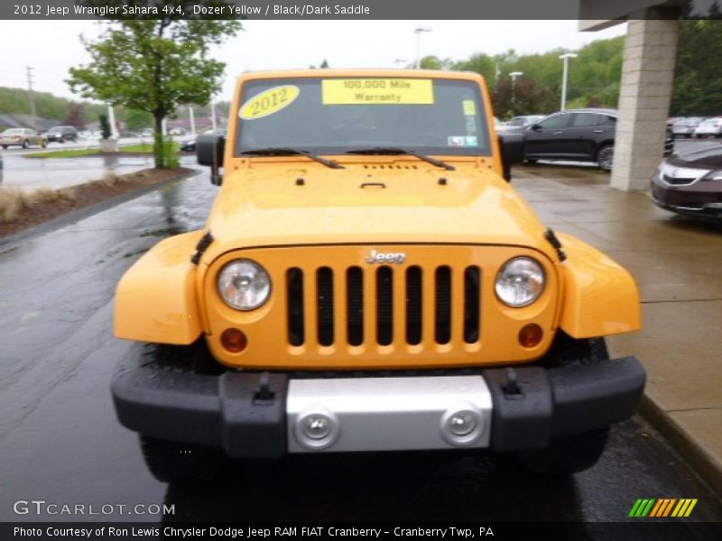 Dozer Yellow / Black/Dark Saddle 2012 Jeep Wrangler Sahara 4x4