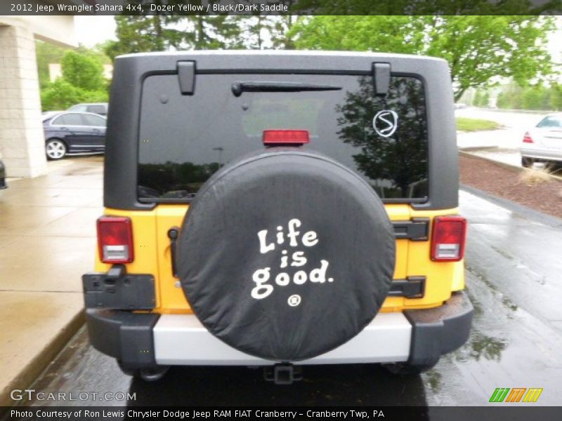 Dozer Yellow / Black/Dark Saddle 2012 Jeep Wrangler Sahara 4x4