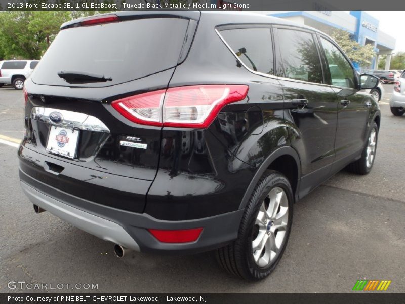 Tuxedo Black Metallic / Medium Light Stone 2013 Ford Escape SEL 1.6L EcoBoost