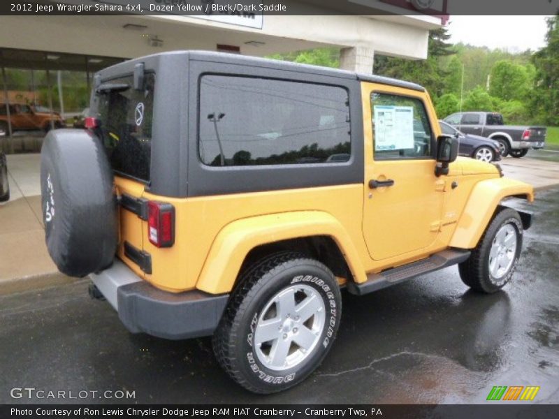 Dozer Yellow / Black/Dark Saddle 2012 Jeep Wrangler Sahara 4x4
