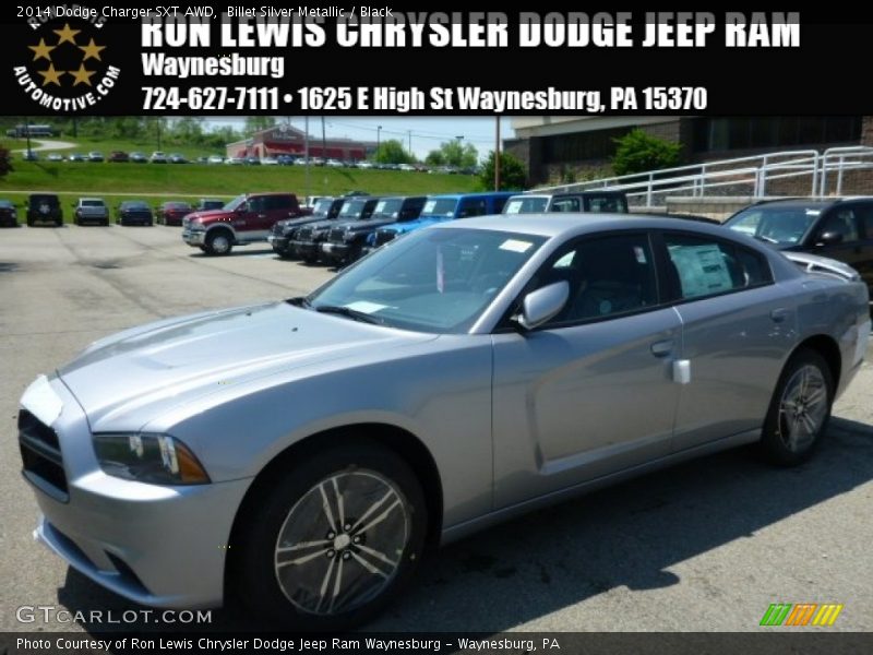 Billet Silver Metallic / Black 2014 Dodge Charger SXT AWD