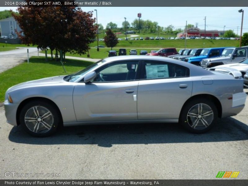 Billet Silver Metallic / Black 2014 Dodge Charger SXT AWD