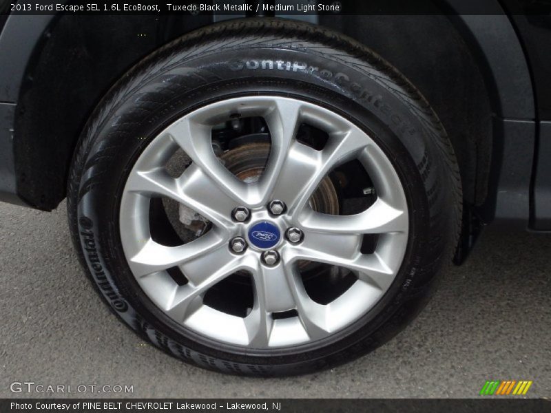 Tuxedo Black Metallic / Medium Light Stone 2013 Ford Escape SEL 1.6L EcoBoost