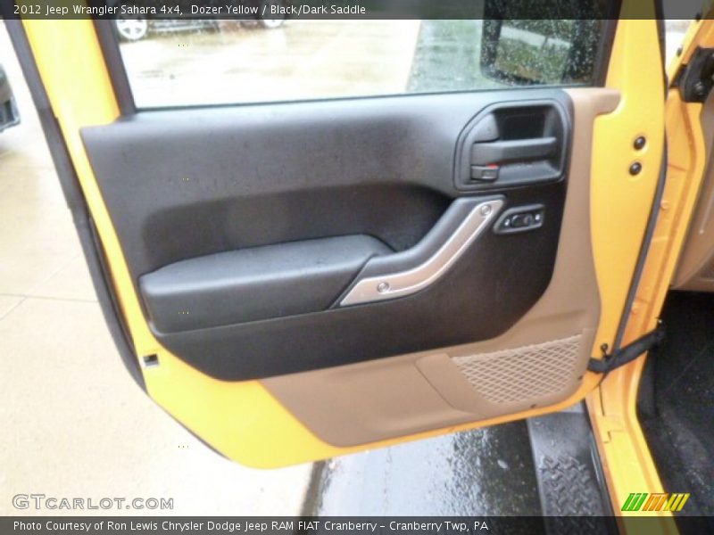 Dozer Yellow / Black/Dark Saddle 2012 Jeep Wrangler Sahara 4x4