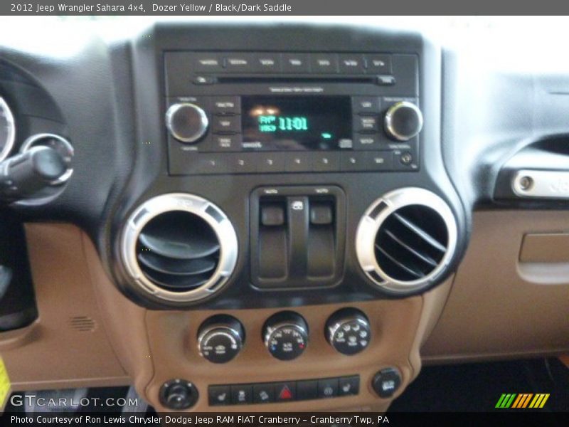 Dozer Yellow / Black/Dark Saddle 2012 Jeep Wrangler Sahara 4x4