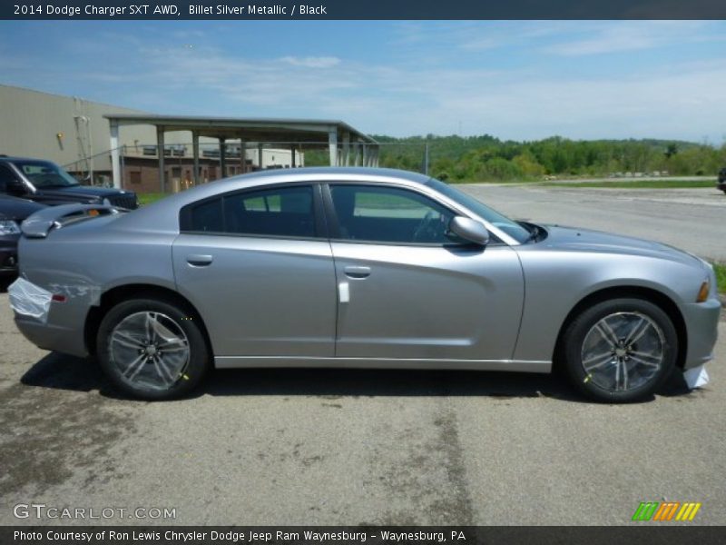 Billet Silver Metallic / Black 2014 Dodge Charger SXT AWD