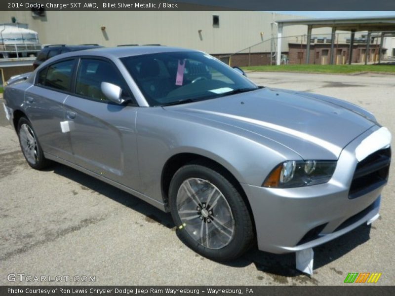 Billet Silver Metallic / Black 2014 Dodge Charger SXT AWD