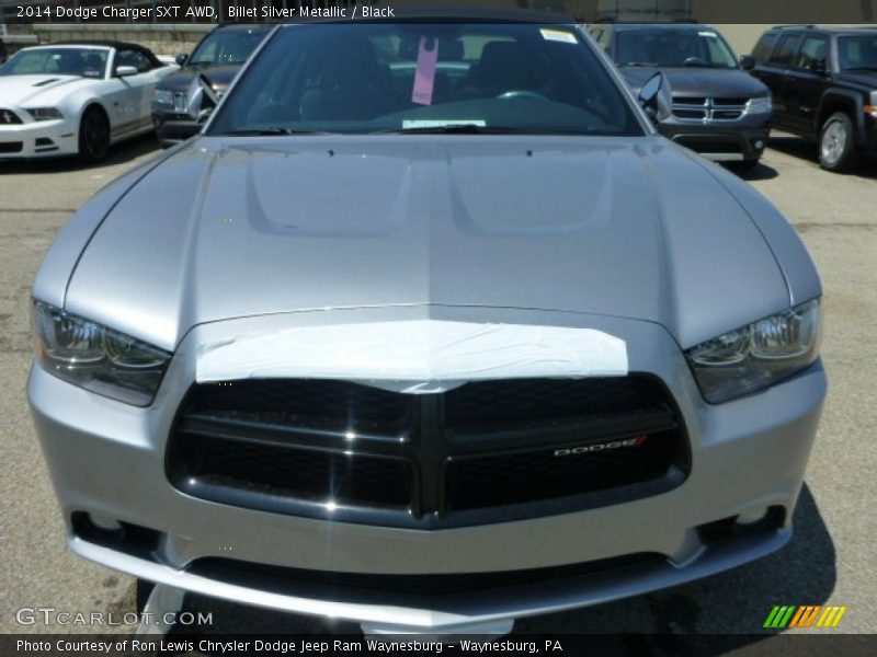 Billet Silver Metallic / Black 2014 Dodge Charger SXT AWD