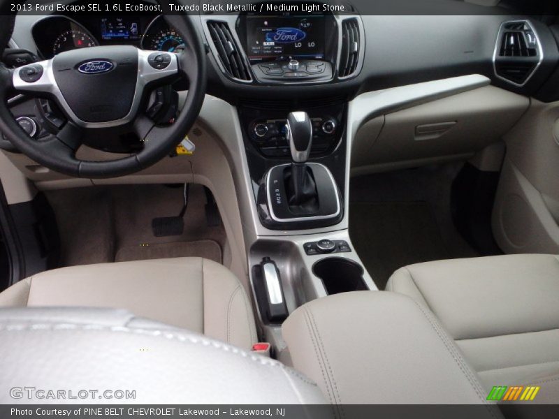 Tuxedo Black Metallic / Medium Light Stone 2013 Ford Escape SEL 1.6L EcoBoost