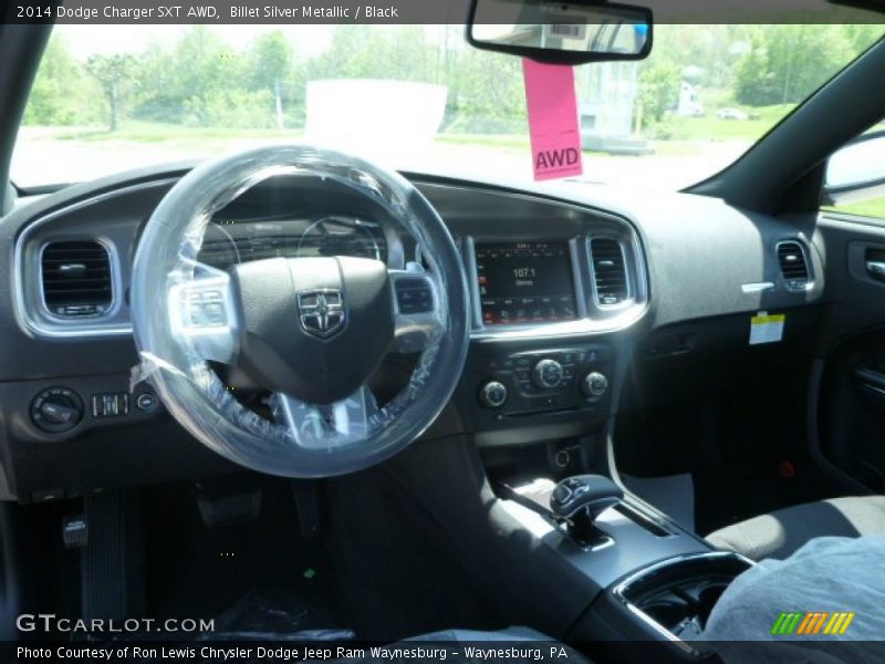 Billet Silver Metallic / Black 2014 Dodge Charger SXT AWD