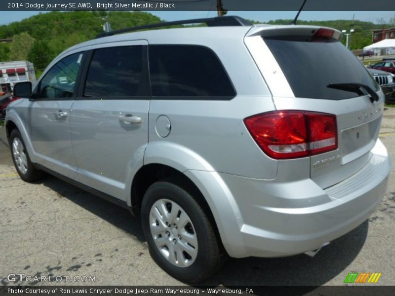 Bright Silver Metallic / Black 2014 Dodge Journey SE AWD