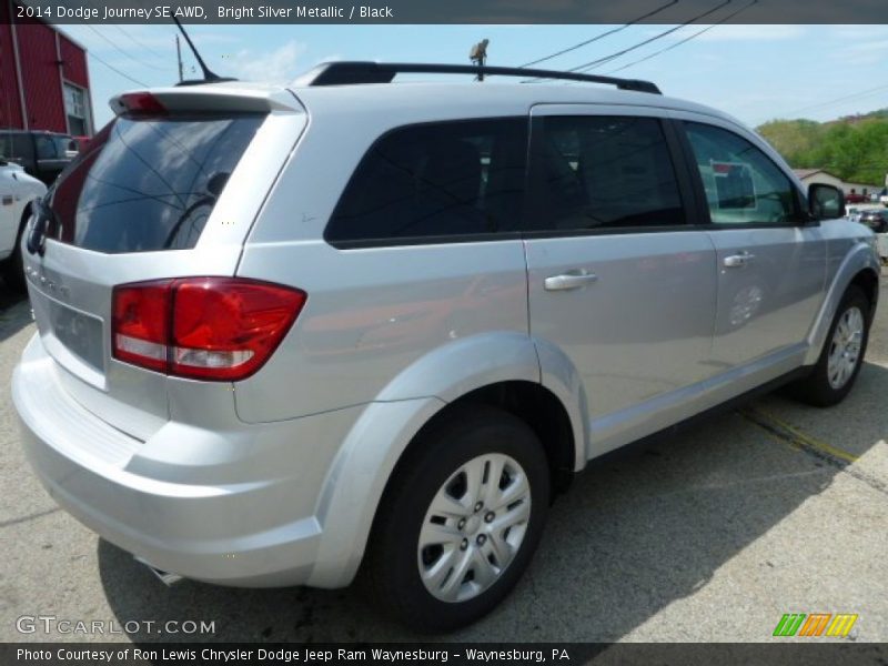 Bright Silver Metallic / Black 2014 Dodge Journey SE AWD