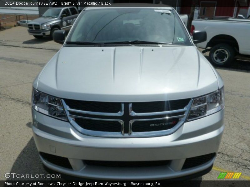 Bright Silver Metallic / Black 2014 Dodge Journey SE AWD