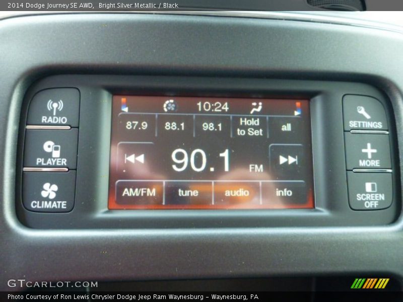 Bright Silver Metallic / Black 2014 Dodge Journey SE AWD