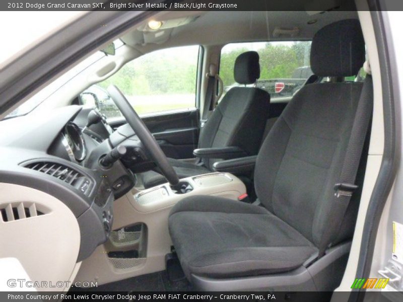 Bright Silver Metallic / Black/Light Graystone 2012 Dodge Grand Caravan SXT