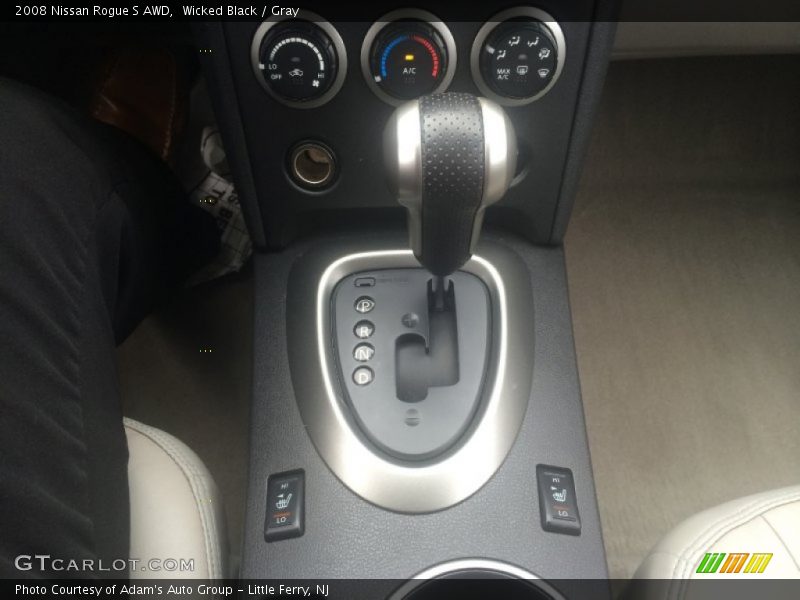 Wicked Black / Gray 2008 Nissan Rogue S AWD