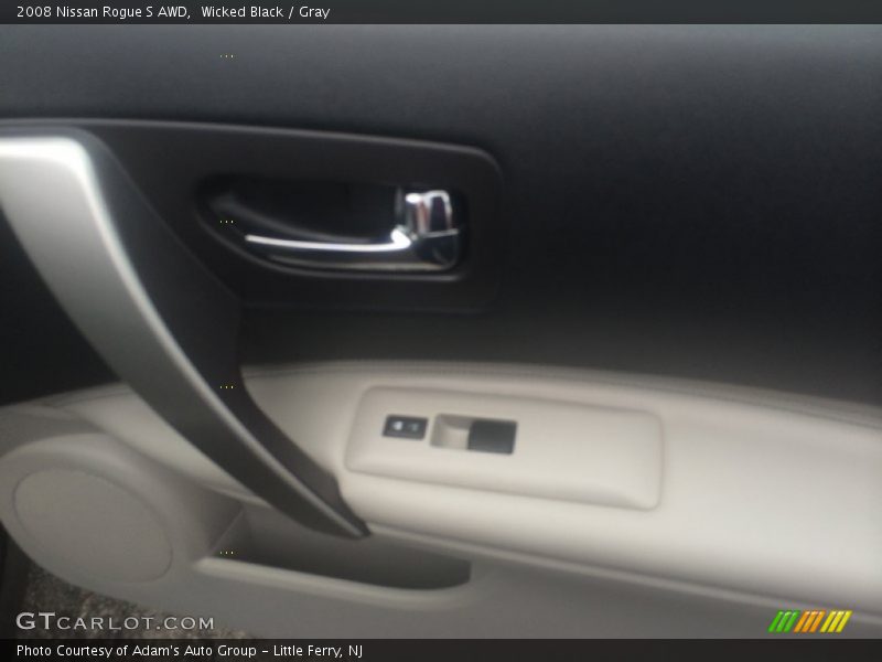Wicked Black / Gray 2008 Nissan Rogue S AWD