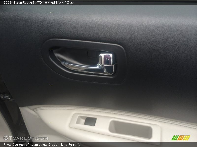 Wicked Black / Gray 2008 Nissan Rogue S AWD