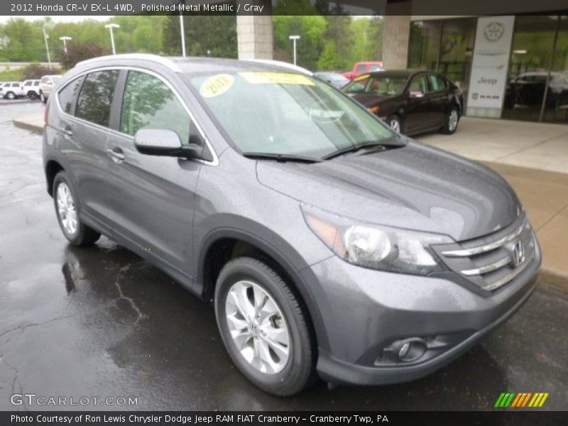 Polished Metal Metallic / Gray 2012 Honda CR-V EX-L 4WD