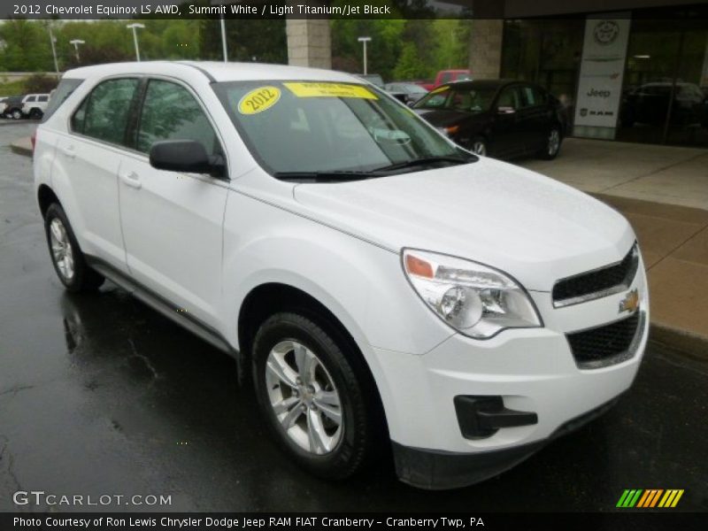 Summit White / Light Titanium/Jet Black 2012 Chevrolet Equinox LS AWD