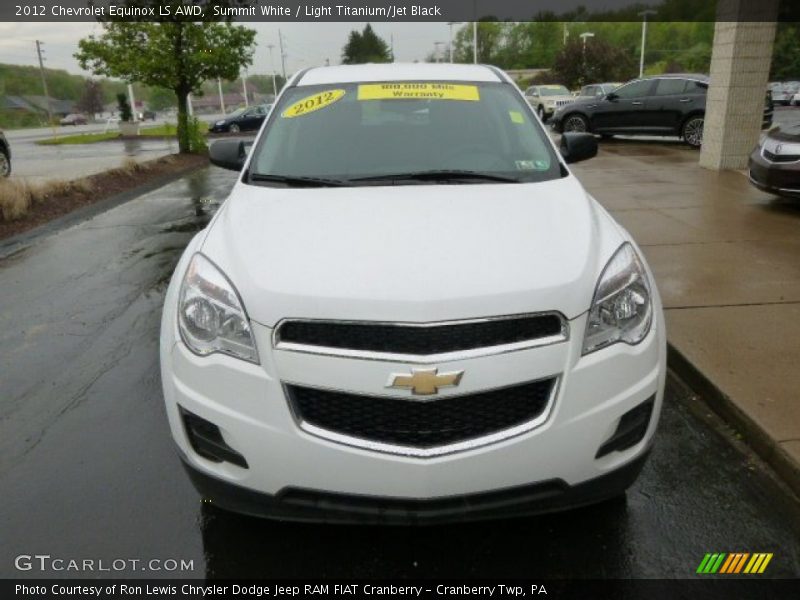 Summit White / Light Titanium/Jet Black 2012 Chevrolet Equinox LS AWD