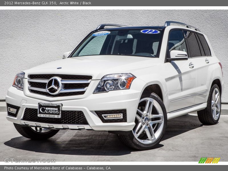 Arctic White / Black 2012 Mercedes-Benz GLK 350