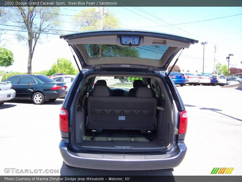 Steel Blue Pearl / Sandstone 2002 Dodge Grand Caravan Sport