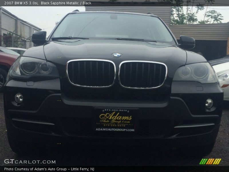 Black Sapphire Metallic / Black 2007 BMW X5 3.0si