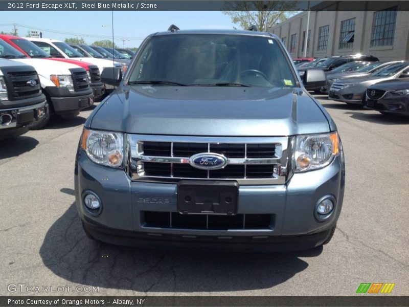 Steel Blue Metallic / Stone 2012 Ford Escape XLT