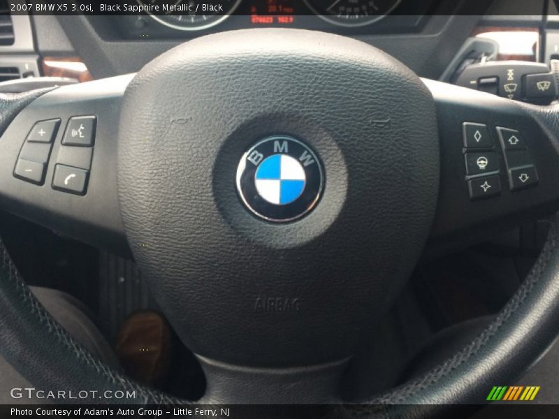 Black Sapphire Metallic / Black 2007 BMW X5 3.0si