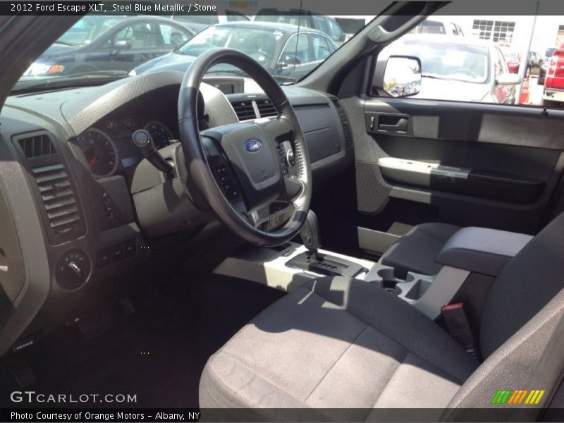 Steel Blue Metallic / Stone 2012 Ford Escape XLT