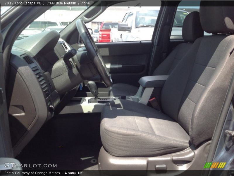 Steel Blue Metallic / Stone 2012 Ford Escape XLT