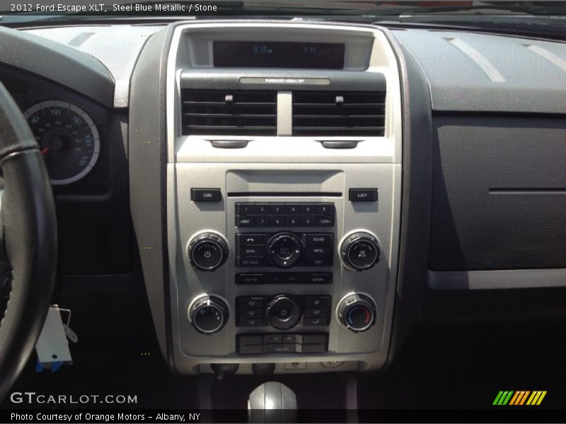 Steel Blue Metallic / Stone 2012 Ford Escape XLT