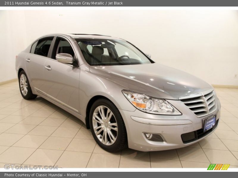 Titanium Gray Metallic / Jet Black 2011 Hyundai Genesis 4.6 Sedan