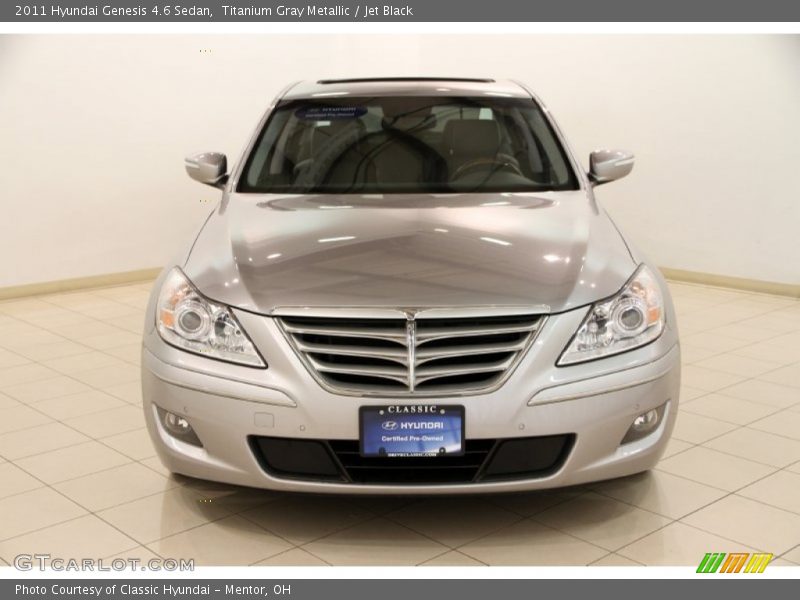 Titanium Gray Metallic / Jet Black 2011 Hyundai Genesis 4.6 Sedan