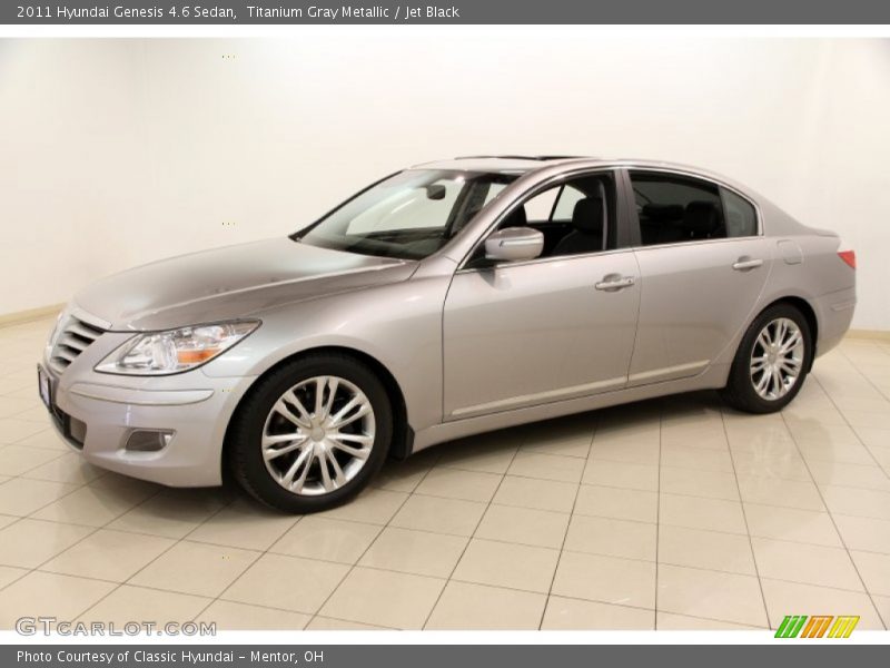 Titanium Gray Metallic / Jet Black 2011 Hyundai Genesis 4.6 Sedan