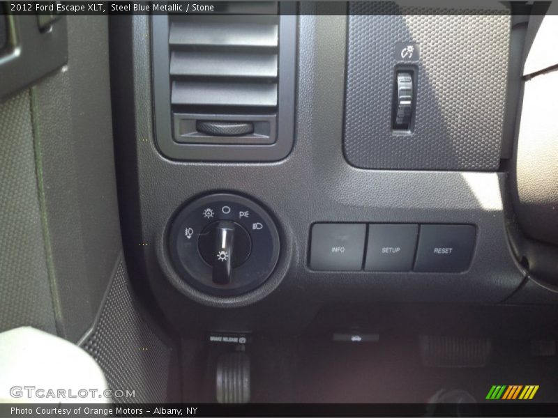 Steel Blue Metallic / Stone 2012 Ford Escape XLT