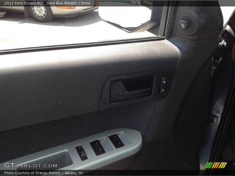 Steel Blue Metallic / Stone 2012 Ford Escape XLT