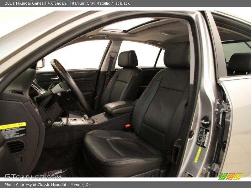 Titanium Gray Metallic / Jet Black 2011 Hyundai Genesis 4.6 Sedan