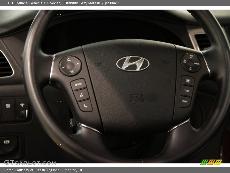 Titanium Gray Metallic / Jet Black 2011 Hyundai Genesis 4.6 Sedan