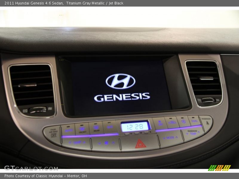 Titanium Gray Metallic / Jet Black 2011 Hyundai Genesis 4.6 Sedan