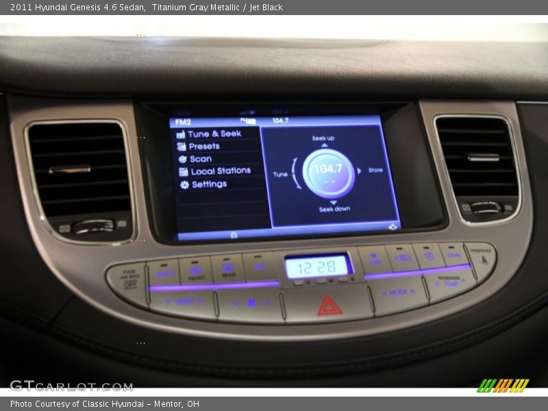 Titanium Gray Metallic / Jet Black 2011 Hyundai Genesis 4.6 Sedan