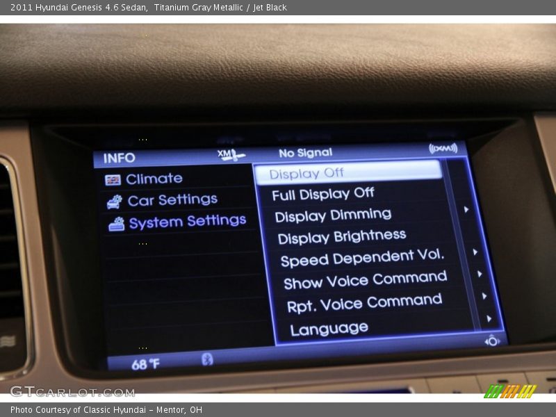 Titanium Gray Metallic / Jet Black 2011 Hyundai Genesis 4.6 Sedan