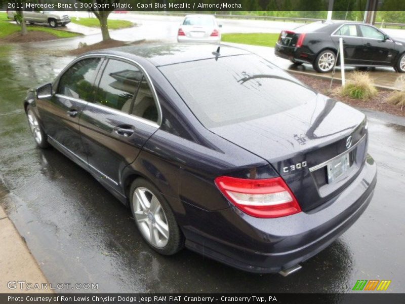 Capri Blue Metallic / Almond/Mocha 2011 Mercedes-Benz C 300 Sport 4Matic