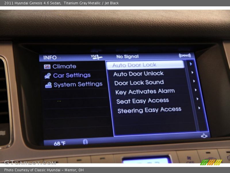 Titanium Gray Metallic / Jet Black 2011 Hyundai Genesis 4.6 Sedan